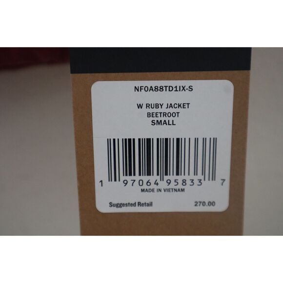 The North Face Women's Sz S Beetroot Red Ruby Metropolis Down Jacket - Picture 7 of 16